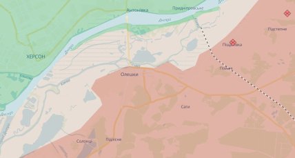 Олешки на карті DeepState