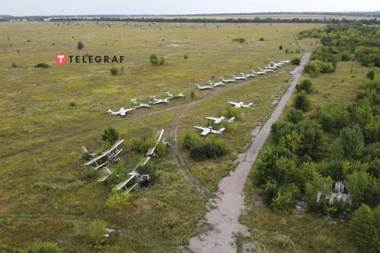 Заброшенная база с самолетами под Харьковом