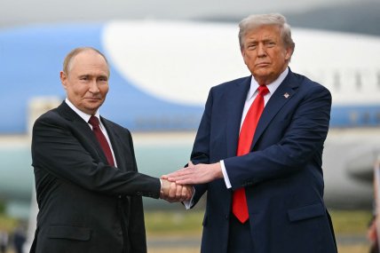 Дональд Трамп и Владимир Путин на Аляске. Фото Getty Images