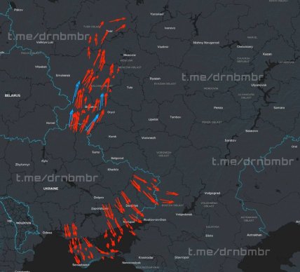 Направление движения дронов