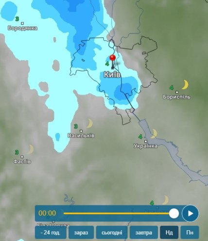 Погода в Києві на Великдень