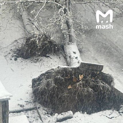 Снег в Москве 27.04.2026