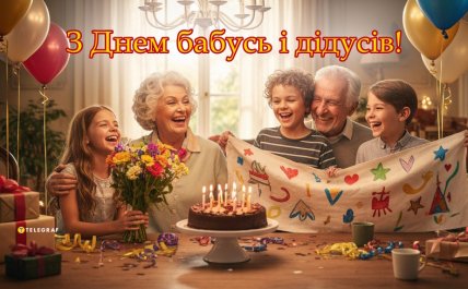 День бабусь та дідусів, листівки, привітання, картинки