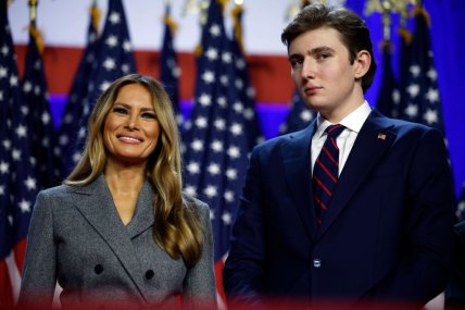 Меланія Трамп та її син Беррон