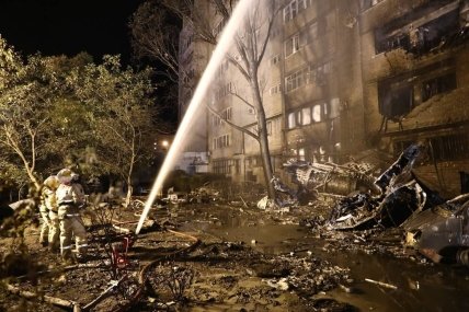 Ейск самолет упал в жилом квартале