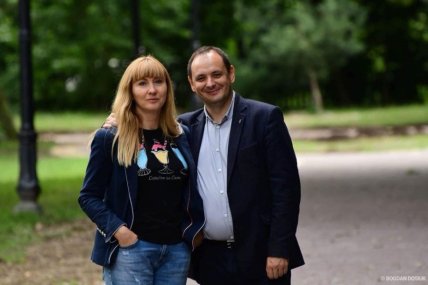 Руслан Марцинкив и его жена Оксана