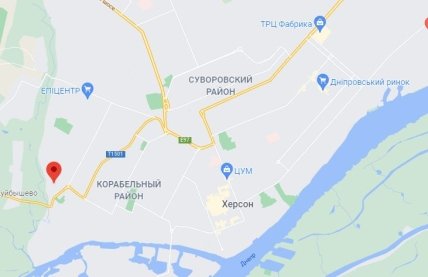 Місце події на карті