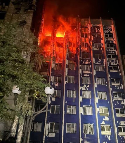 Атака на Одесу в ніч на 19 вересня. Фото: Одеська ОВА