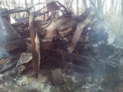 Под Авдеевкой подорвалось авто с бойцами АТО