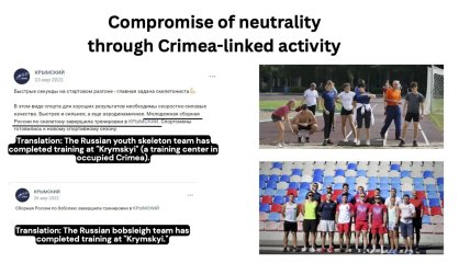 Российские спортсмены ругелярно проводили тренировки и различные мероприятия в оккупированном Крыму