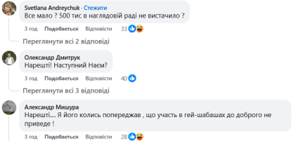 Что пишут украинцы под постом