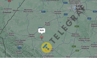 Самолет в небе над Украиной – данные радара