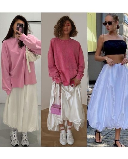 Образы с юбкой-баллоном