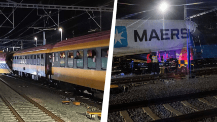 Событие произошло возле станции Пардубице