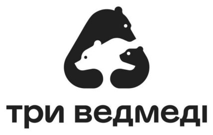 Сучасний логотип бренду Три ведмеді