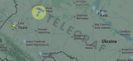Над Україною зафіксували літак