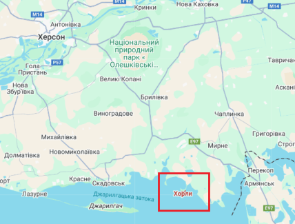 Хорлы на карте