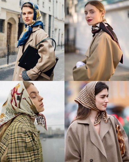 Шелковые платки в стильных образах