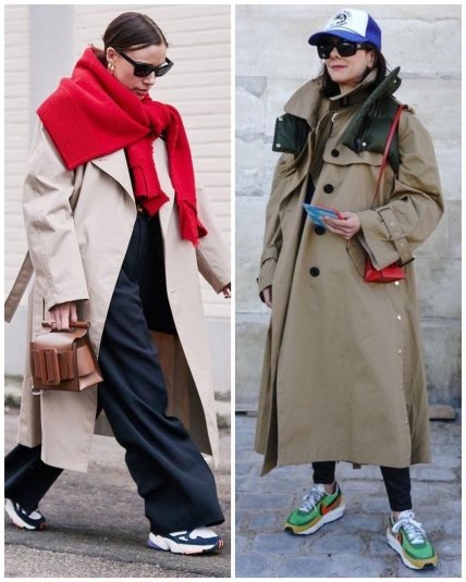 пальто кросівки