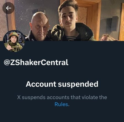 Аккаунт Гришы Путина удалили в соцсети Х