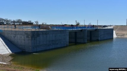 Плотина на Северокрымском канале