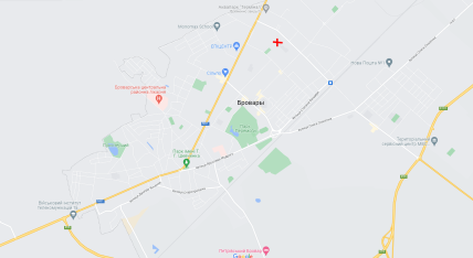 Карта, где разбился вертолет в Броварах 18.01.2023