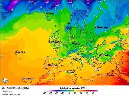 Погода в Украине 17 марта