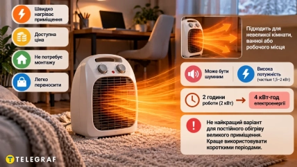 Звичайні електрообігрівачі залишаються популярними завдяки доступній ціні