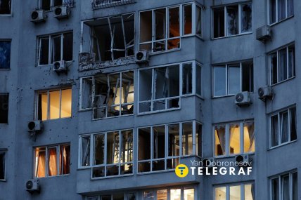 Наслідки обстрілу РФ у Києві