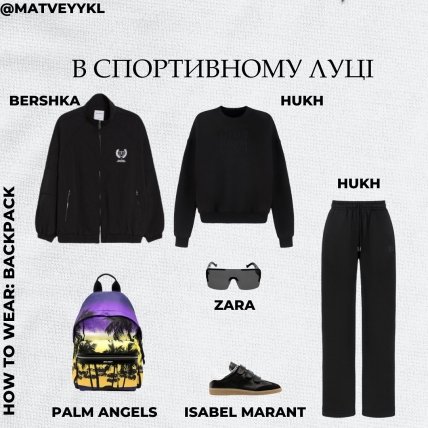 Стильний образ з рюкзаком