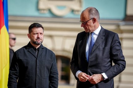 Владимир Зеленский и Фридрих Мерц в Киеве, 04.09.2026