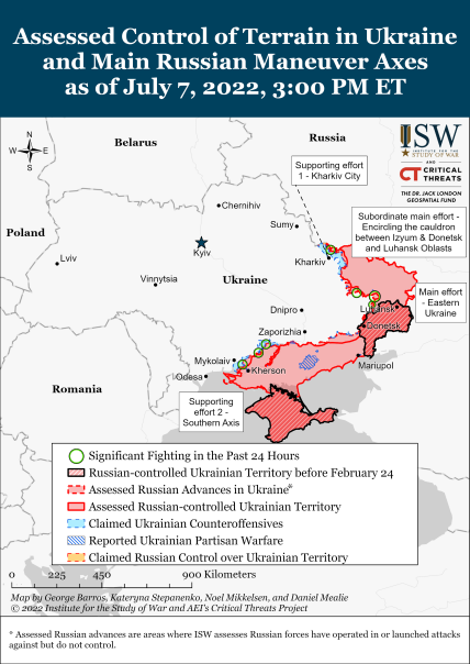Свіжі карти боїв в Україні 8 липня