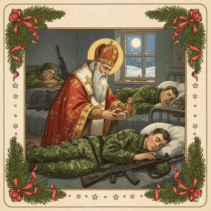 з Днем святого Миколая, листівки, привітання, картинки