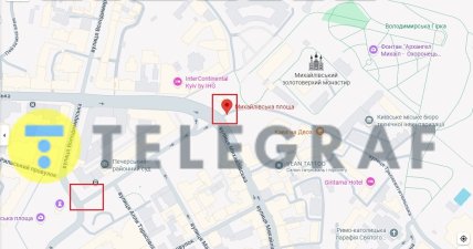 Місця, перетворені на стихійні парковки в центрі міста, на мапі