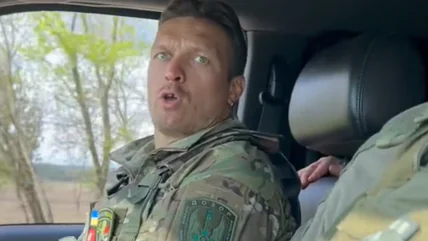 Усик ездил на позиции вместе с воинами 24-й бригады