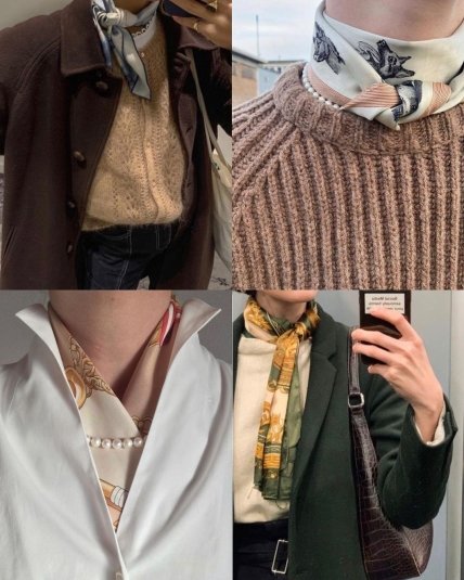 Шелковые платки в стильных образах