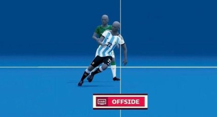 Офсайд у матчі ЧС-2022 Саудівська Аравія — Аргентина зафіксували, адже плече атакувального гравця знаходилося ближче до воріт суперника