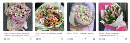 Ціни на квіти до 8 березня в Одесі
