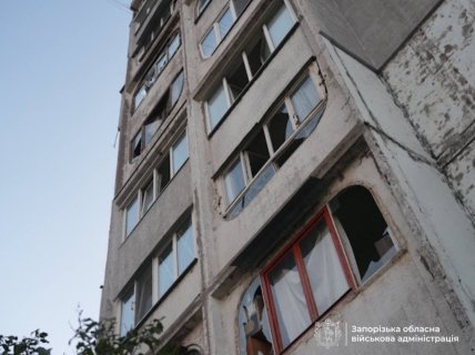 Последствия удара по Запорожью 22 сентября