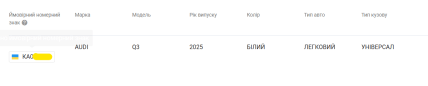 Audi Q3 2025 року випуску - скриншот