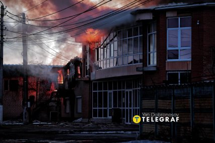 Пошкоджені будинки у Броварах через російську атаку