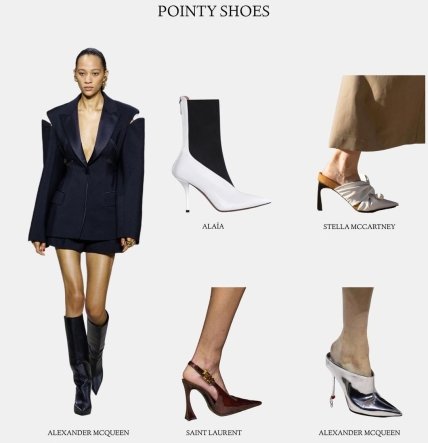 туфлі з гострим носком