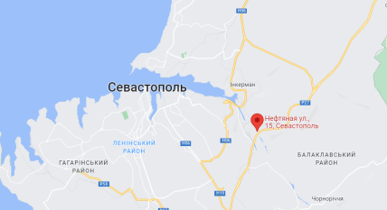 Севастополь пожежа карта