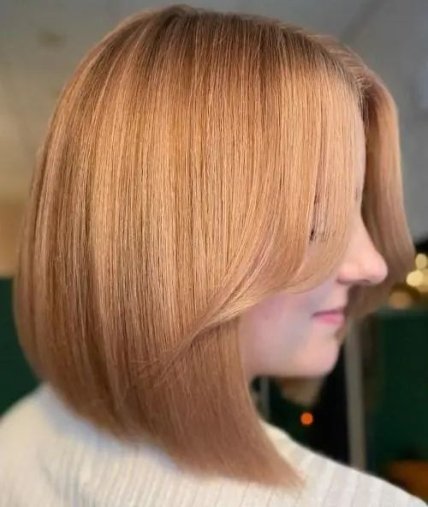 Каре з чубчиком-шторкою