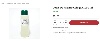 духи Gotas de Mayfer
