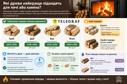 Яку деревину варто обрати для каміна
