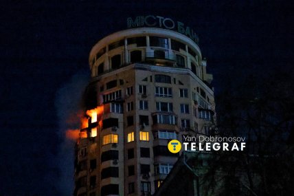 РФ вдарила по житловому будинку у Києві 3.02.2026