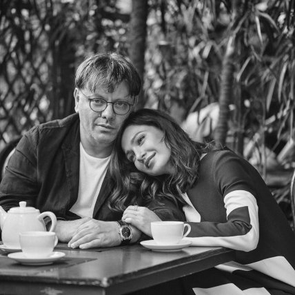 Евгения Брик с мужем Валерием Тодоровским