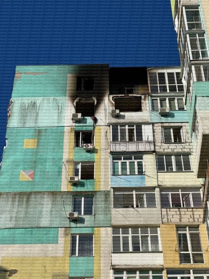 Багатоповерхівка в Одесі, що горіла через удар російським дроном