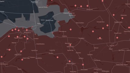 Мирноград на карте Deep State